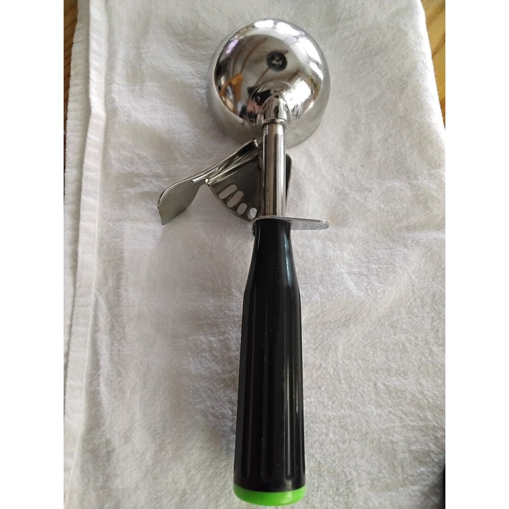 Vintage Ice Cream Scoop Black w/Blue End Plastic Handle ABC #12 Japan - Picture 3 of 7